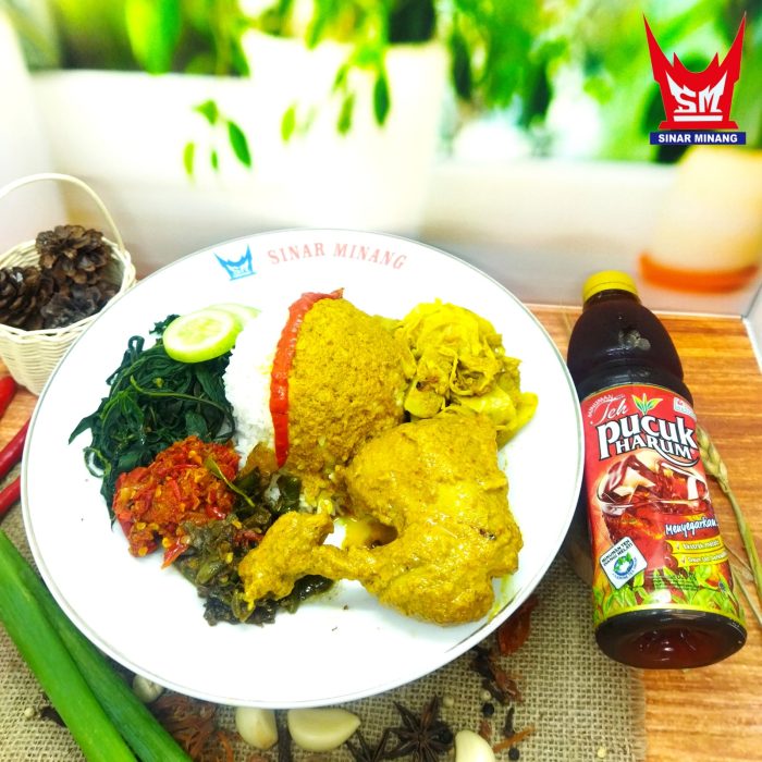 nasi ayam gulai teh pucuk